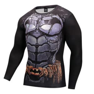 Batman DC Superhero 3D Skin Armor Long Sleeves Gym T-shirt