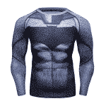 Batman Inspired Compression Long Sleeves Slim Fit T-shirt