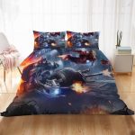 Batman and Iron Man Superheroes Crossover Bedding Set