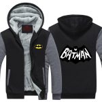Batman Graffiti Black And White Symbol Unique Hooded Jacket - Superheroes Gears