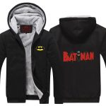 Batman Middle Red Logo Impressive Style Hooded Jacket - Superheroes Gears