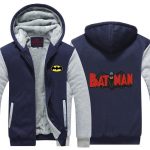 Batman Middle Red Logo Impressive Style Hooded Jacket - Superheroes Gears