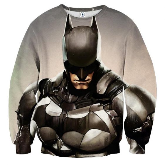 Batman Realistic Half Body Portrait Full Print Sweatshirt - Superheroes Gears
