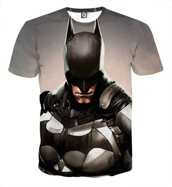 Batman Realistic Half Body Portrait Full Print T-Shirt - Superheroes Gears