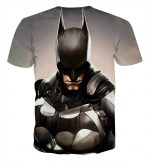 Batman Realistic Half Body Portrait Full Print T-Shirt - Superheroes Gears