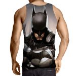 Batman Realistic Half Body Portrait Full Print Tank Top - Superheroes Gears