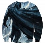 Batman Standing Under The Thunderlight Full Print Sweatshirt - Superheroes Gears