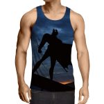 Batman Superhero Silhouette On the Sunset Full Print Tank Top - Superheroes Gears