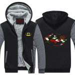 Batman Symbol Colourful Camouflage Patterns Hooded Jacket - Superheroes Gears