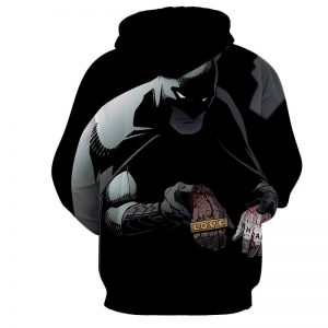 Batman The Black Mask Sorrow With People Full Print Hoodie - Superheroes Gears