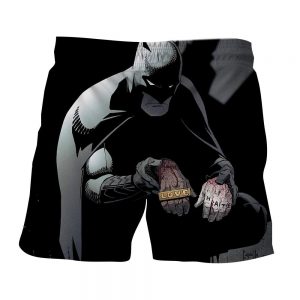 Batman The Black Mask Sorrow With People Full Print Short - Superheroes Gears