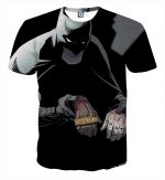 Batman The Black Mask Sorrow With People Full Print T-Shirt - Superheroes Gears