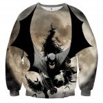 Batman The Dark Knight Ready To Save Full Print Sweatshirt - Superheroes Gears