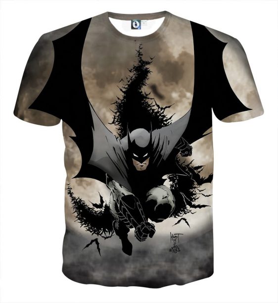 Batman The Dark Knight Ready To Save Full Print T-Shirt - Superheroes Gears