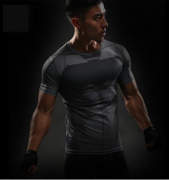 Batman against Superman Compression 3D Workout Short Sleeves T-Shirt - Superheroes Gears