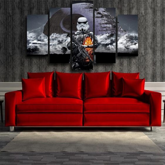 Star Wars Battlefront Storm Troopers Design 5pc Wall Art Canvas