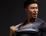 Black Superman Cool 3D Printed Compression Long Sleeves Gym T-shirt - Superheroes Gears