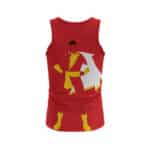 Captain Marvel Shazam Superhero Simple Minimalist Red Tank Top