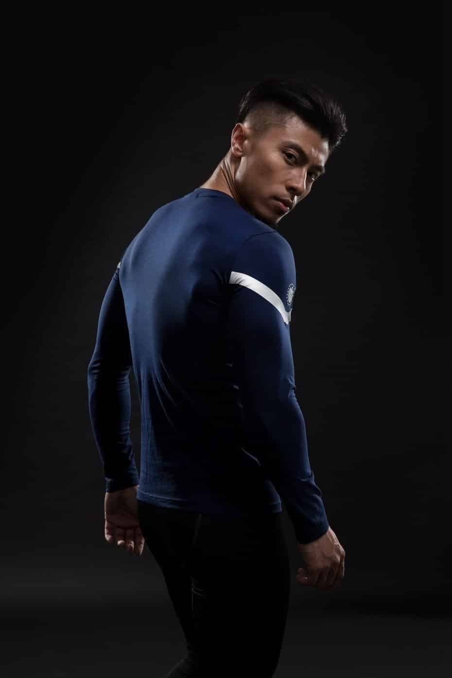 Captain America Avengers Compression Long Sleeves Fitness T-shirt
