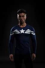 Captain America Avengers Compression Long Sleeves Fitness T-shirt - Superheroes Gears