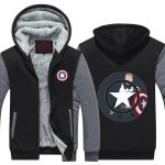Captain America Civil War Cartoon Style Design Hooded Jacket - Superheroes Gears