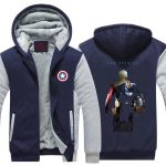 Captain America Civil War Fan Art Vibrant Hooded Jacket - Superheroes Gears