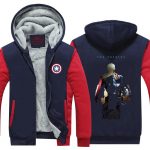 Captain America Civil War Fan Art Vibrant Hooded Jacket - Superheroes Gears