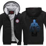 Captain America Creative Shadow Symbol Cool Hooded Jacket - Superheroes Gears