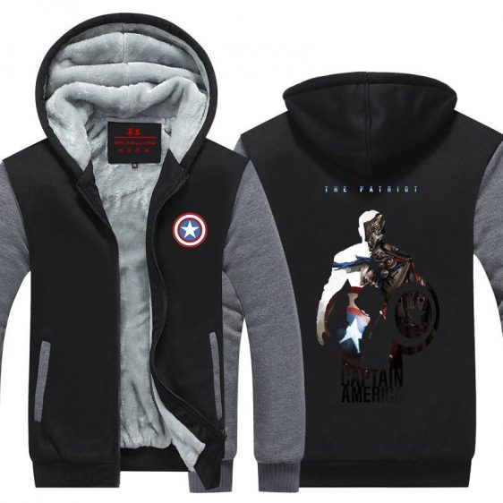 Captain America Hero Poster Dope Full Print Hooded Jacket - Superheroes Gears