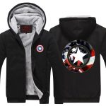 Captain America Hero Shield Symbol 3D Print Hooded Jacket - Superheroes Gears