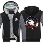 Captain America Hero Shield Symbol 3D Print Hooded Jacket - Superheroes Gears