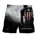 Captain America Leaving The Victorious Battle White Boardshorts