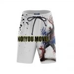 Captain America No You Move White Boardshorts Swim Trunks - Superheroes Gears