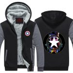 Captain America Portrait Civil War Poster Hooded Jacket - Superheroes Gears