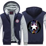 Captain America Portrait Civil War Poster Hooded Jacket - Superheroes Gears