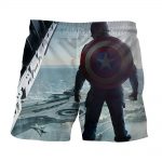 Captain America Standing With His Shield Awesome Boardshorts