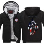 Captain America The Patriot Hero Cool Print Hooded Jacket - Superheroes Gears