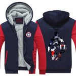Captain America The Patriot Hero Cool Print Hooded Jacket - Superheroes Gears