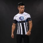 Captain America Unique Design Inspired Compression Short Sleeves Training T-shirt - Superheroes Gears