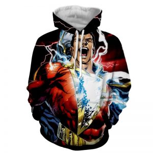 Captain Marvel Superhero Epic Charged Electric Hoodie
