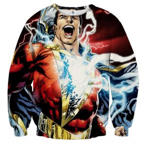 Captain Marvel Superhero Epic Charged Electric Sweatshirt