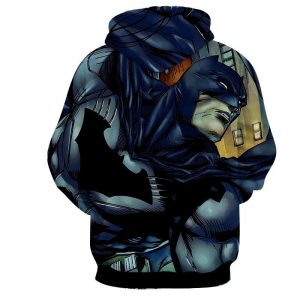 Cartoonized Batman Superhero Cool Full Print Hoodie - Superheroes Gears