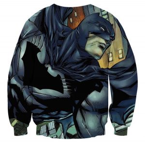 Cartoonized Batman Superhero Cool Full Print Sweatshirt - Superheroes Gears