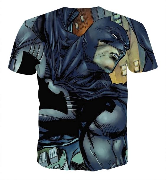 Cartoonized Batman Superhero Cool Full Print T-Shirt - Superheroes Gears