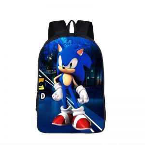 Confident Sonic The Hedgehog Classic School Backpack Bag