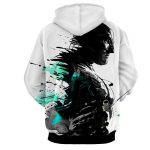 Cool Paint Art Design Batman Print On White Hoodie - Superheroes Gears