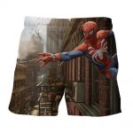 Cool Spider-Man Wall Clinging Design Full Print Boardshorts