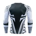 DC Aquaman Black Long Sleeves Cosplay Compression 3D T-Shirt