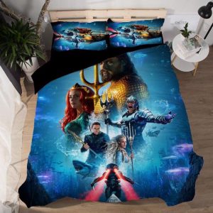 DC Aquaman Underwater Kingdom Movie Characters Bedding Set