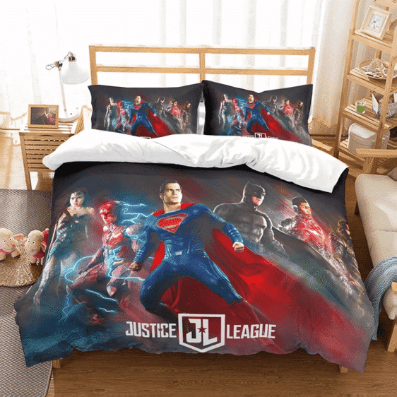 DC Comics Justice League Movie Poster Design Bedding Set